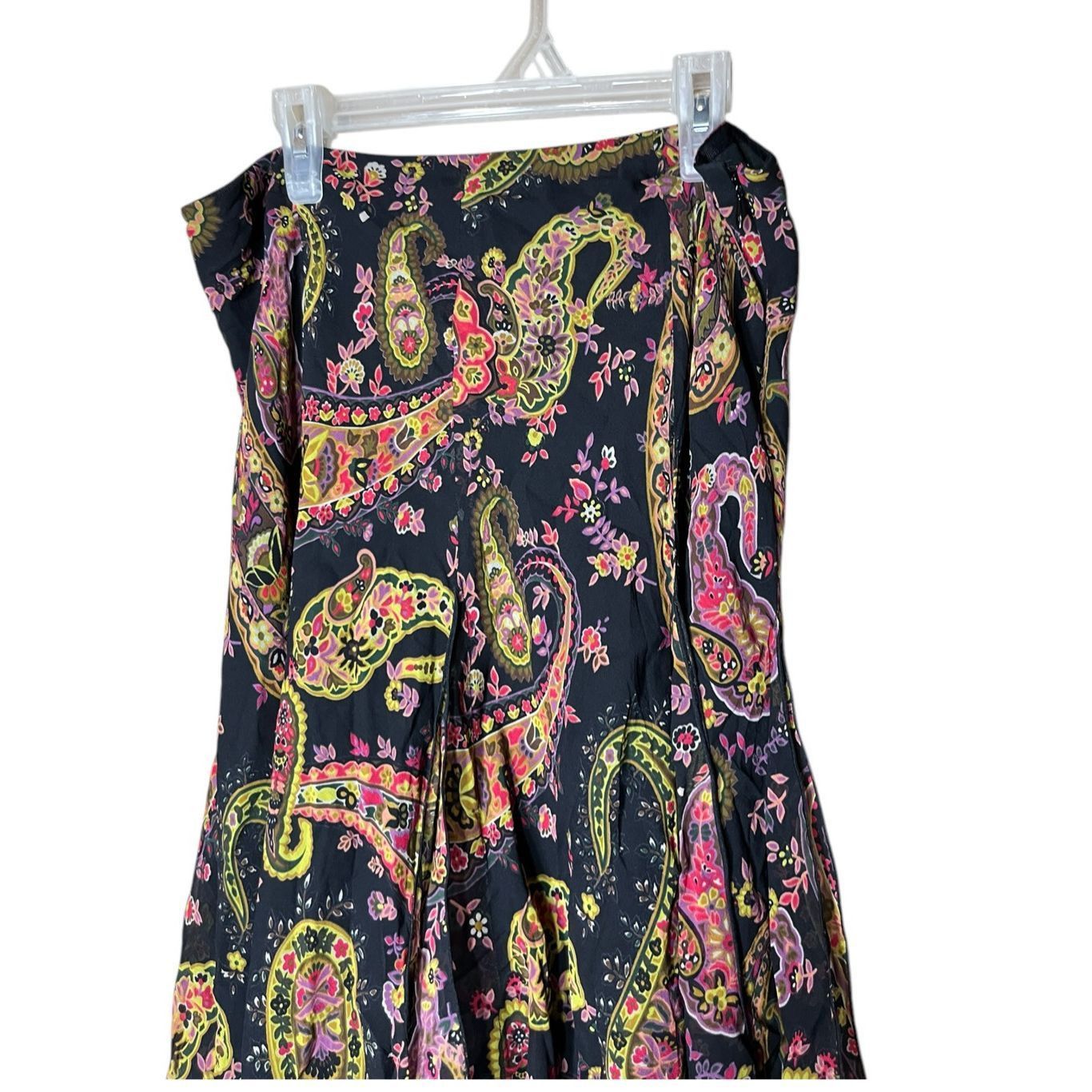 Other Vintage Dana Buchman Silk Paisley Print Skirt Size 10 Size 32" / US 10 / IT 46 - 2 Thumbnail