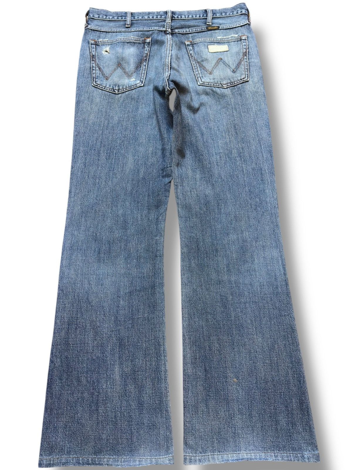 Sandro Vintage Wrangler Flare Bell Bottom Denim Size US 33 - 4 Thumbnail