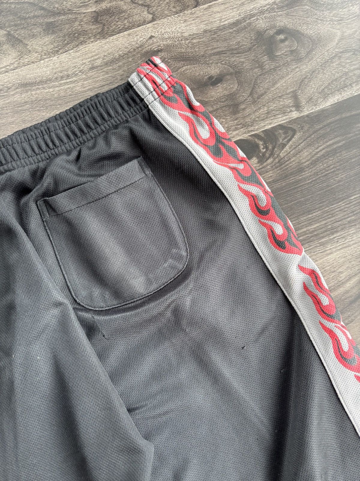 Designer × Vintage Y2K Flame Shortpants Size US 32 / EU 48 - 2 Thumbnail