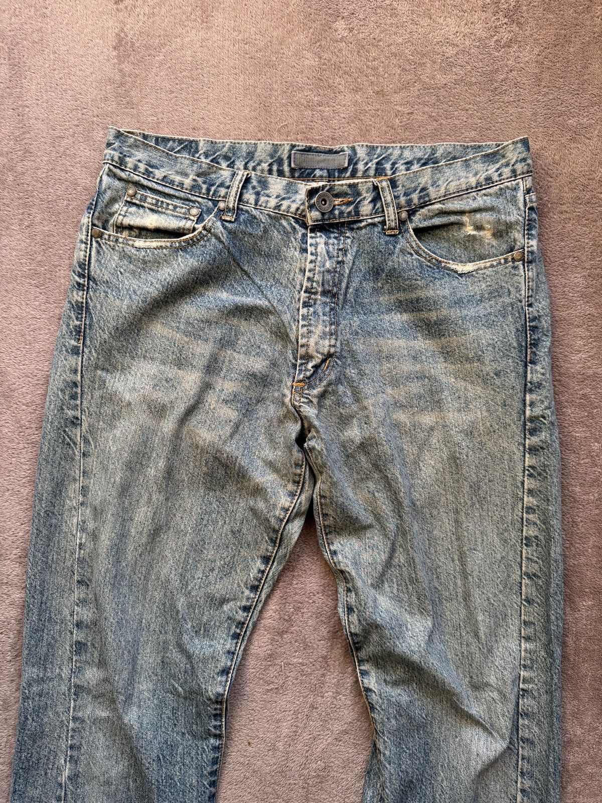 Japanese Brand Helmut Lang Vibe Americana Vintage Jean Ripped Mudwash Denim Size US 32 / EU 48 - 3 Thumbnail