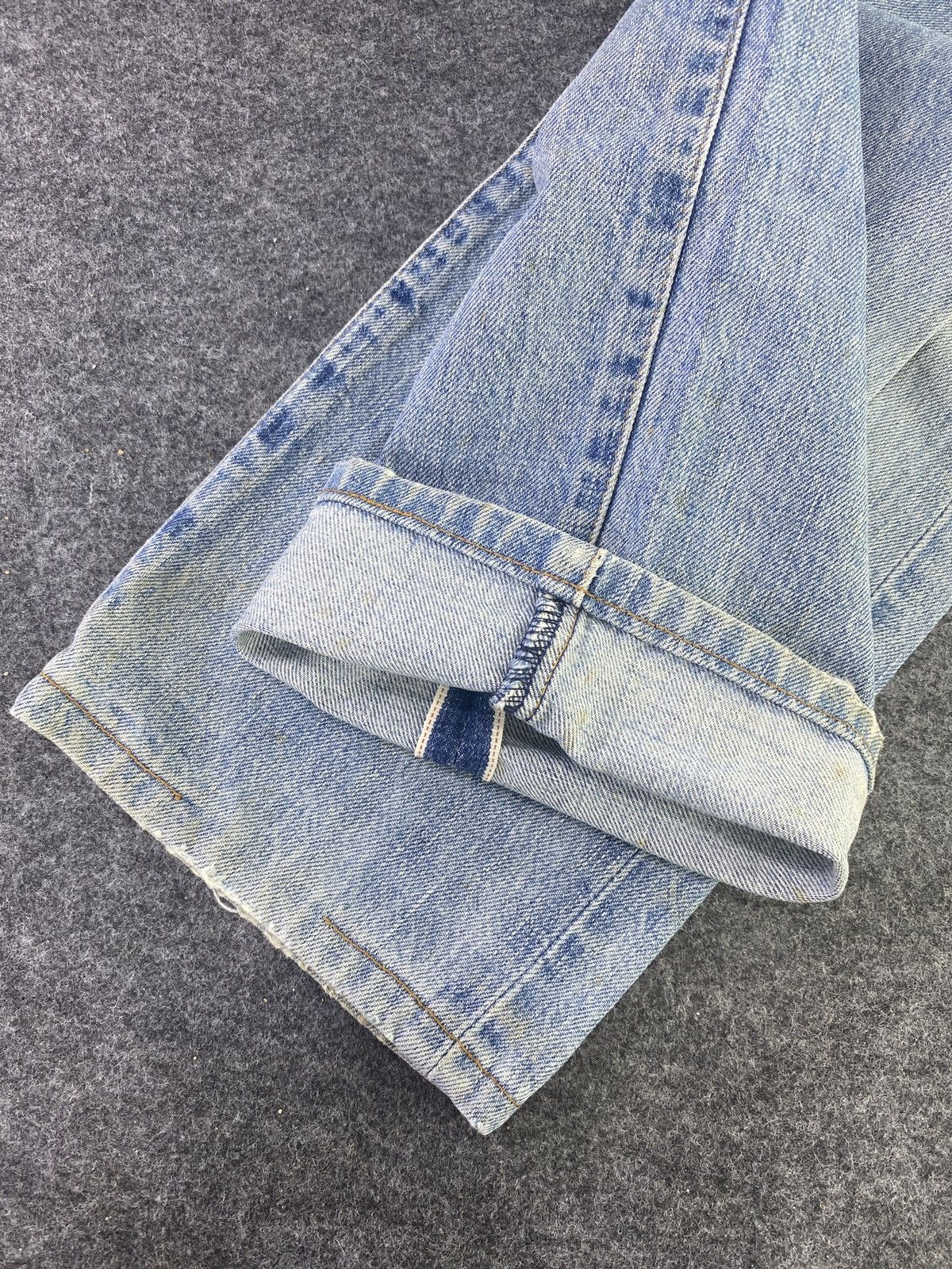Levi's Vintage Levi's 502 Selvedge Distressed Blue Wash Jeans-J860 Size US 29 - 9 Thumbnail