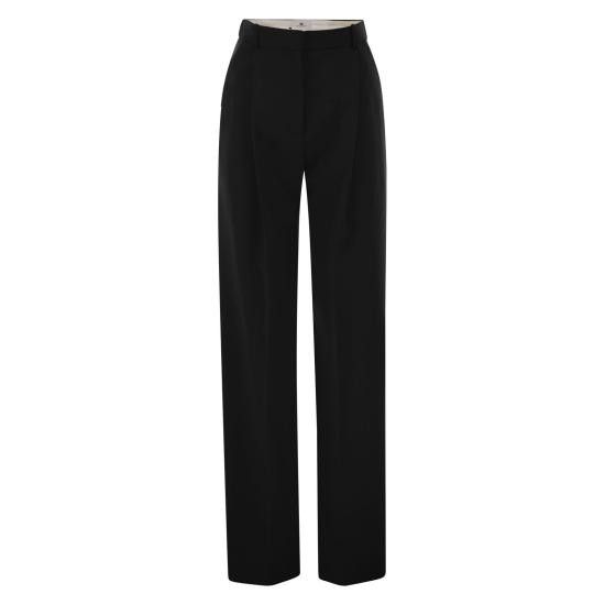 Elisabetta Franchi ELISABETTA FRANCHI Women Straight Pants PA08151E2 BLACK Size 27" / US 4 / IT 40 - 1 Thumbnail