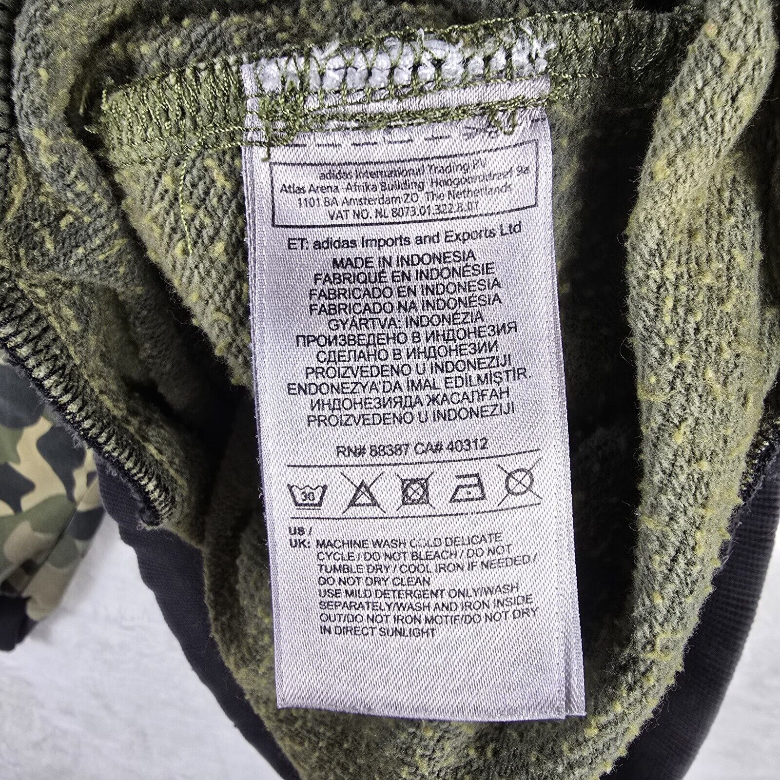 Adidas Adidas Camo Fade Hoodie Mens Size Small Trefoil Dip Dyed Size US S / EU 44-46 / 1 - 6 Thumbnail