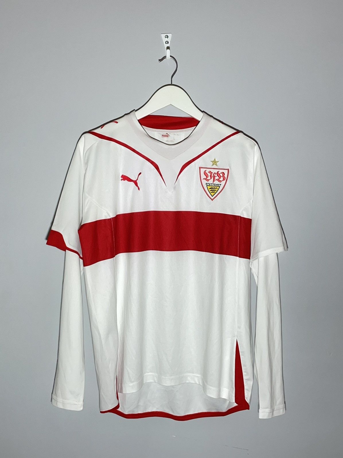 Puma VfB Stuttgart Puma Y2k Streetwear Football Long Sleeve Size US L / EU 52-54 / 3 - 1 Thumbnail