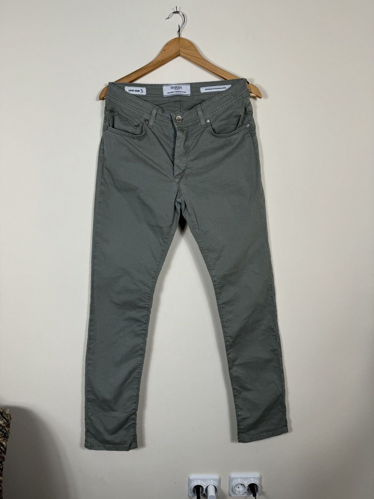 Barba Napoli Barba Napoli Luxury Denim Chinos Pants Size US 33 - 3 Thumbnail