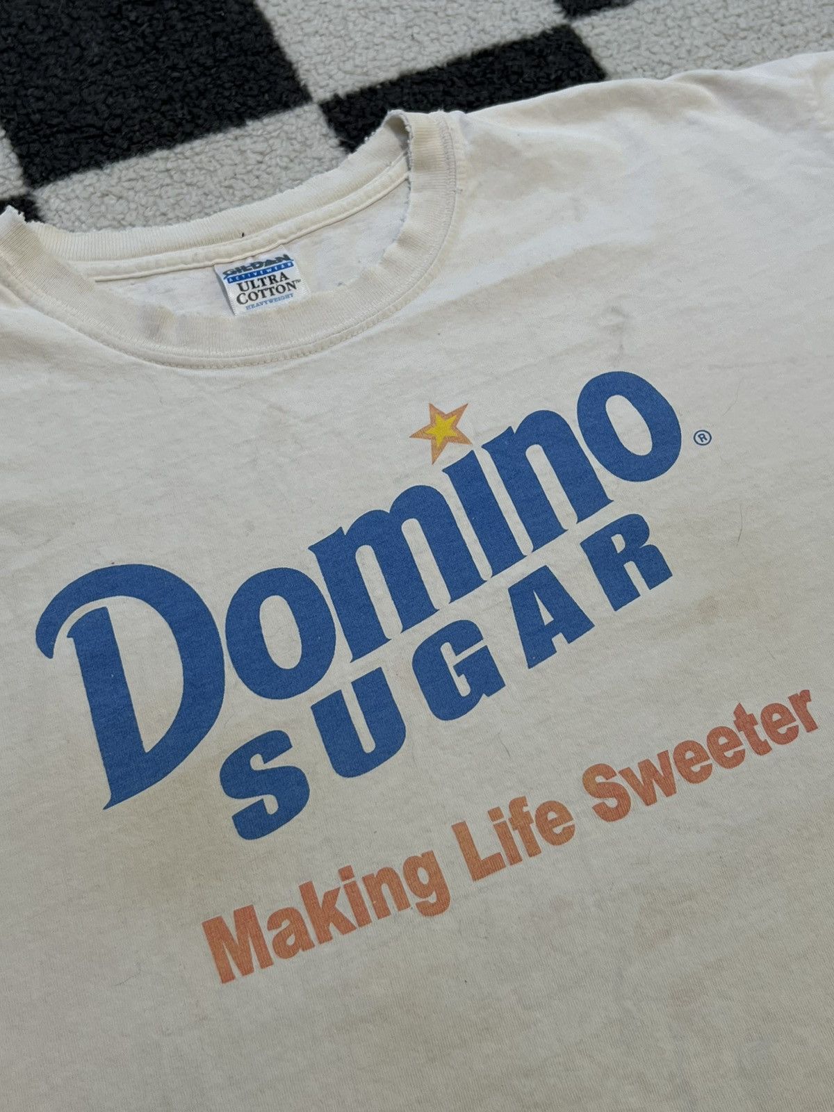 Vintage 90's Dominos Sugar "Make Life Sweeter" Vintage Tee Size US XL / EU 56 / 4 - 3 Thumbnail