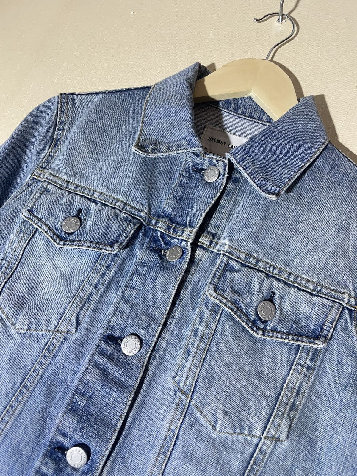 Helmut Lang × Japanese Brand Helmut Lang Japanese vintage archive denim jacket Size S / US 4 / IT 40 - 6 Thumbnail