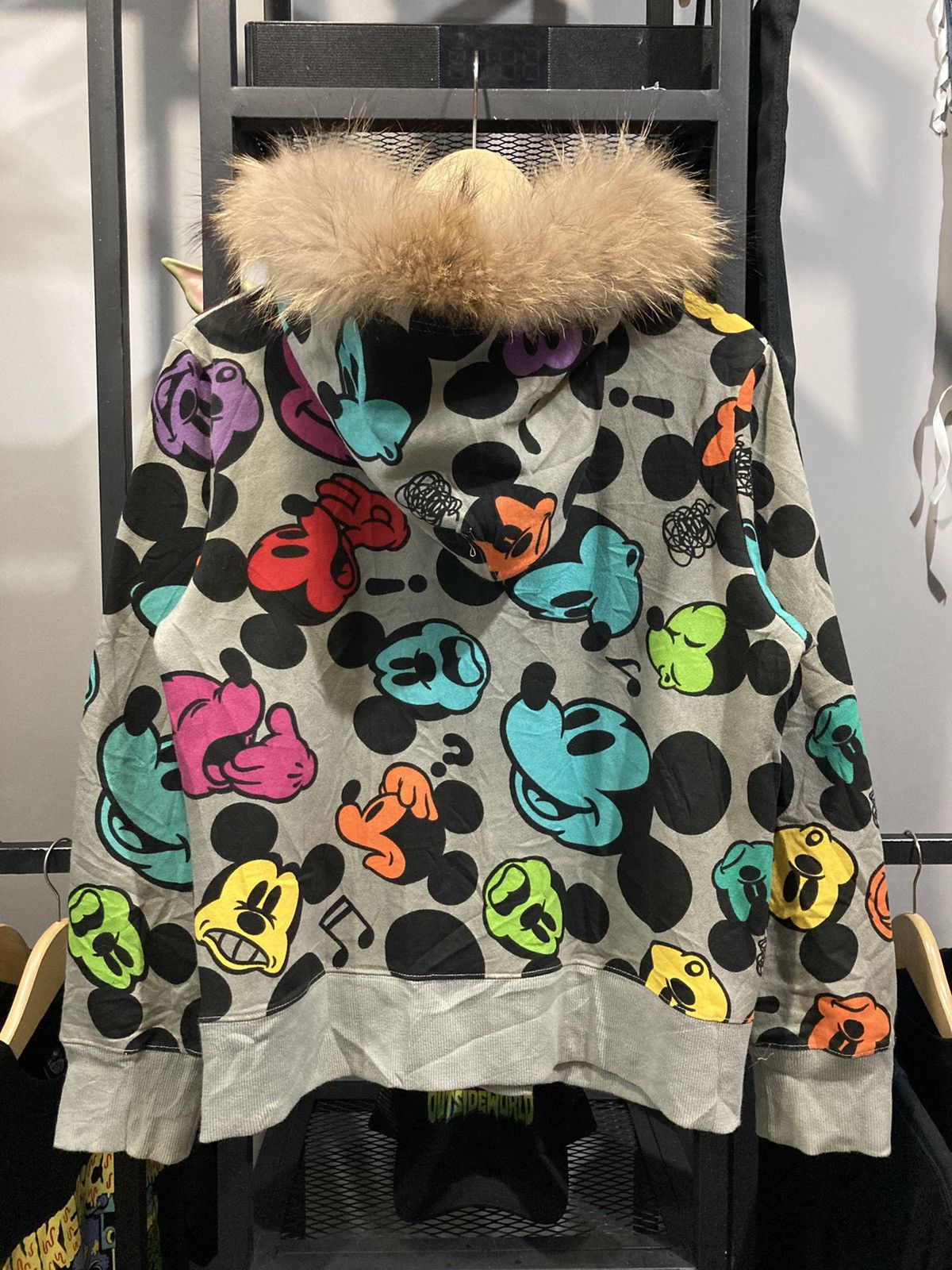 Vintage Tokyo Disney Resort Japanese Fur Hoodie All Over Print Style Size US S / EU 44-46 / 1 - 2 Thumbnail