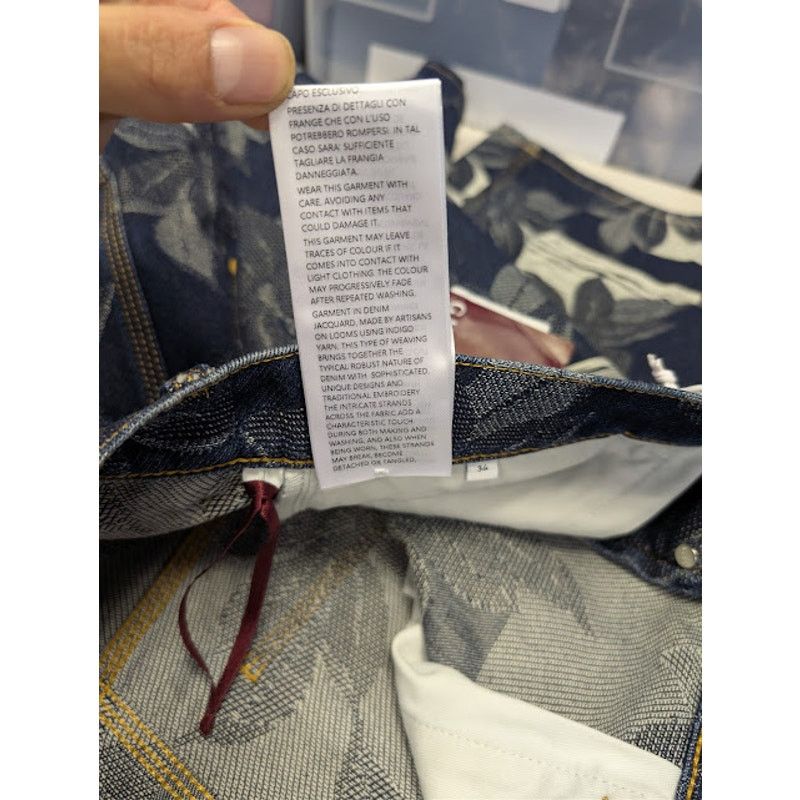Gucci o1rshd1 Jacquard Certified Cotton Denim Bermuda Shorts Blue Size US 34 / EU 50 - 22 Thumbnail