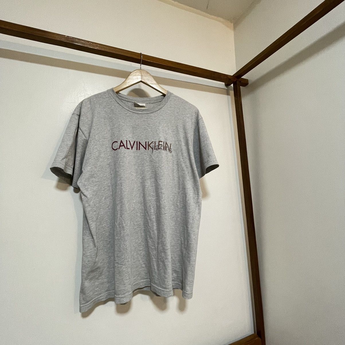 Calvin Klein × Vintage Vintage Calvin Klein Jeans Embroidered Tee Size US XL / EU 56 / 4 - 3 Thumbnail