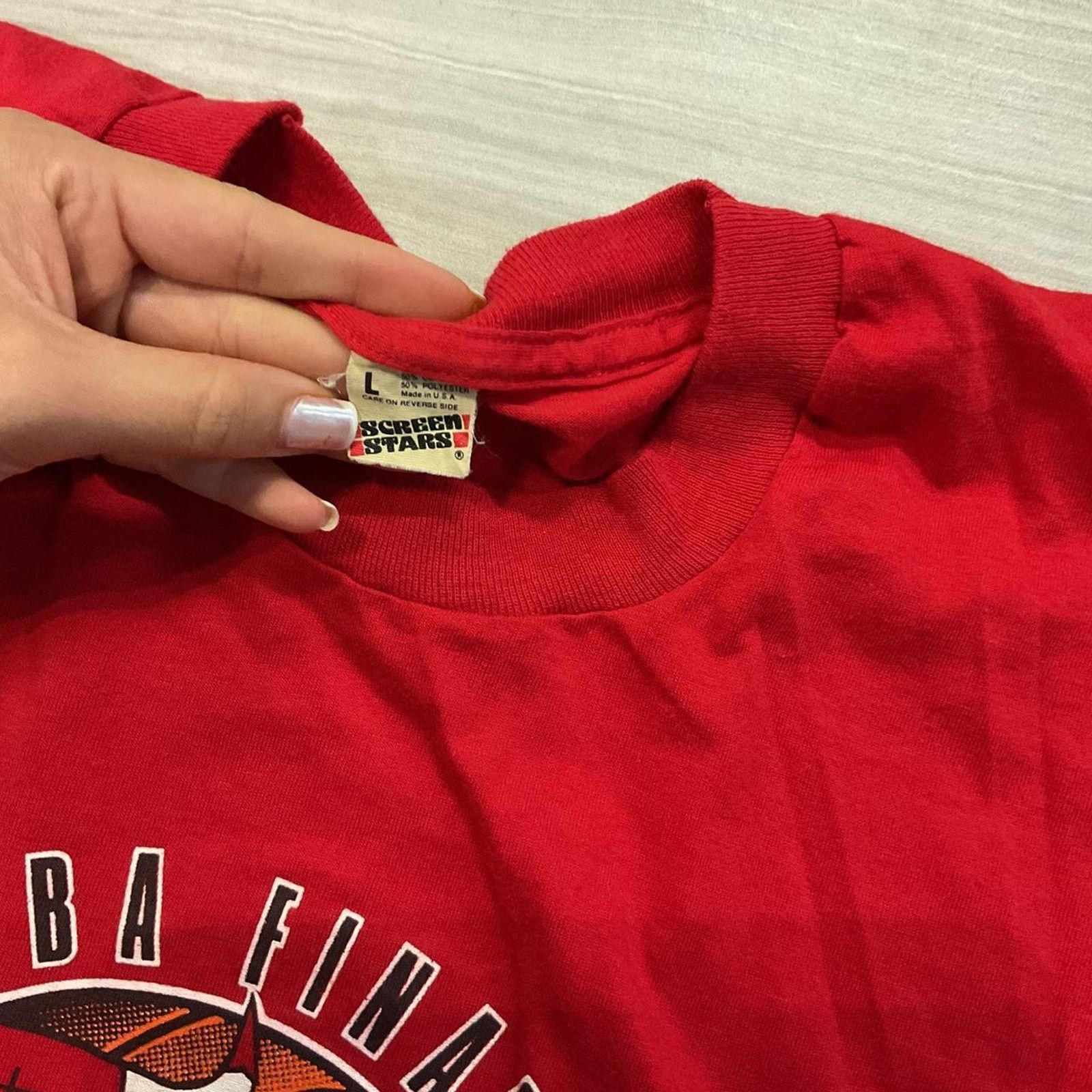NBA 1991 Vintage Chicago bulls NBA world champions t-shirt Size US L / EU 52-54 / 3 - 3 Thumbnail