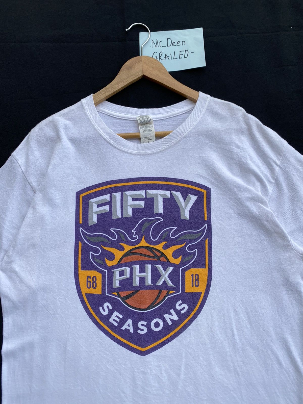 NBA Rare Vintage Fifty Phoenix Suns NBA Basketball T Shirt Size US L / EU 52-54 / 3 - 5 Thumbnail