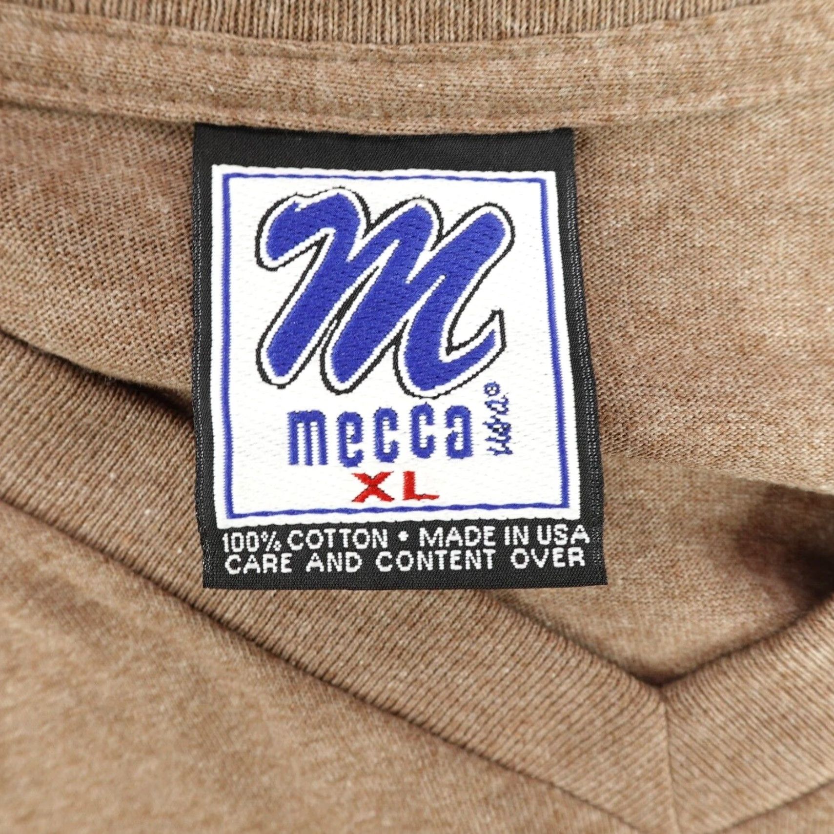 Vintage VINTAGE Mecca Shirt Mens XL Brown V-Neck Long Sleeve 90s Hip Hop Made In USA Mens XL Brown 90s Hip Hop Mecca Shirt Size US XL / EU 56 / 4 - 7 Thumbnail