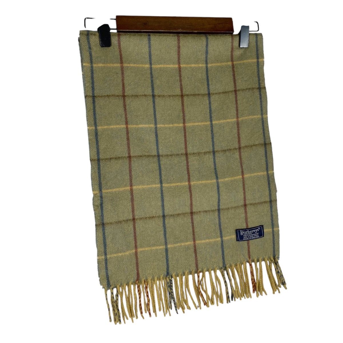 Burberry × Vintage Vintage Burberrys Nova Checked Cashmere Scarf Muffler Size ONE SIZE - 3 Thumbnail