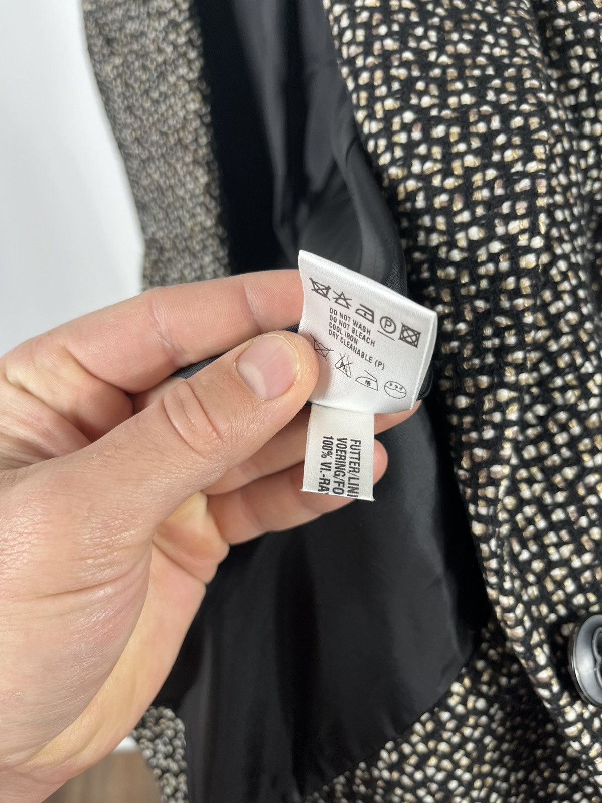 Escada Escada Edition Women’s Tweed Wool Blazer Black White Size 40 Size M / US 6-8 / IT 42-44 - 11 Thumbnail