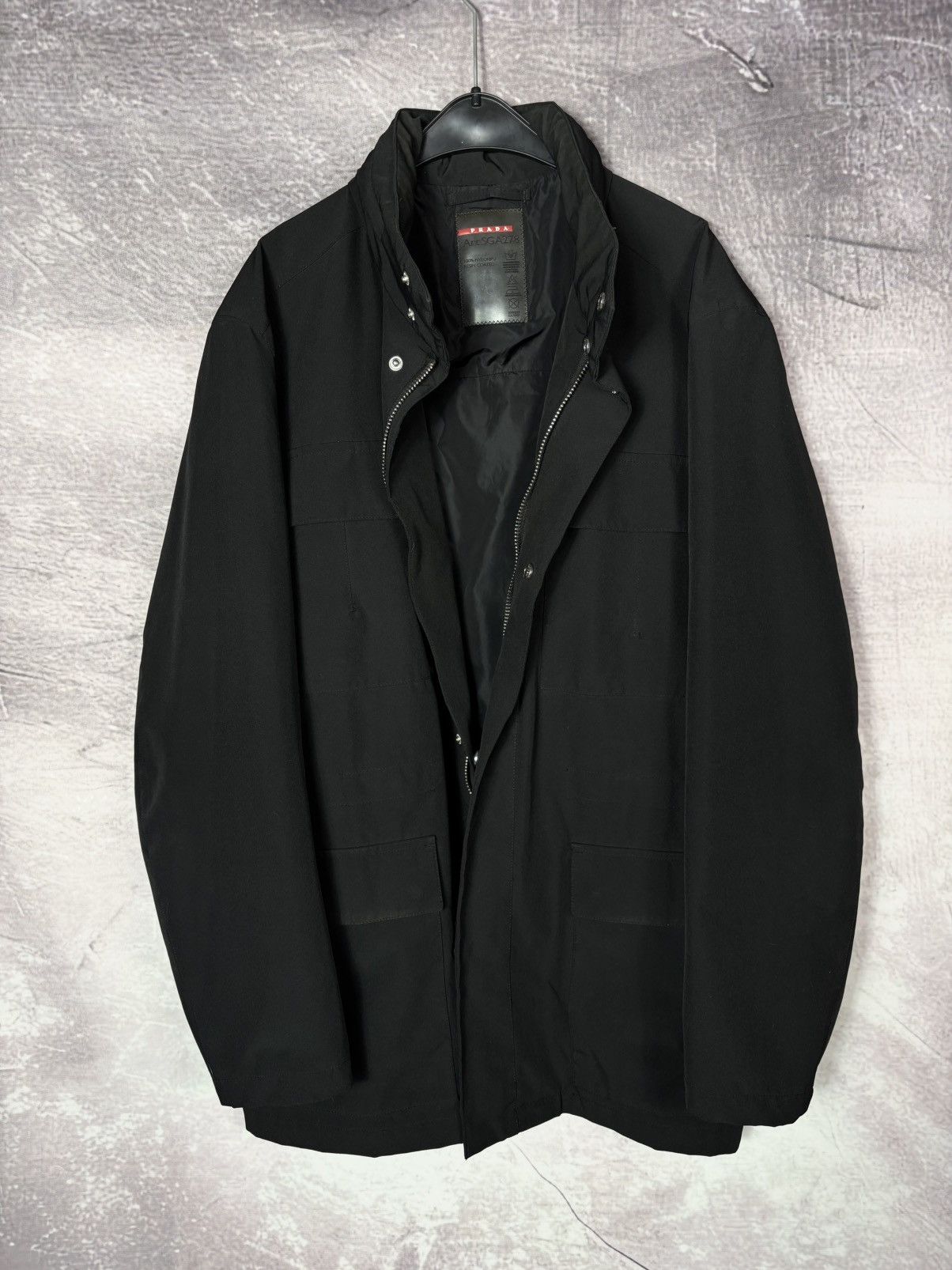 Prada Prada Sport Linea Rossa Hidden Hood Nylon Field Jacket Luxury Military Archive Size US L / EU 52-54 / 3 - 4 Thumbnail