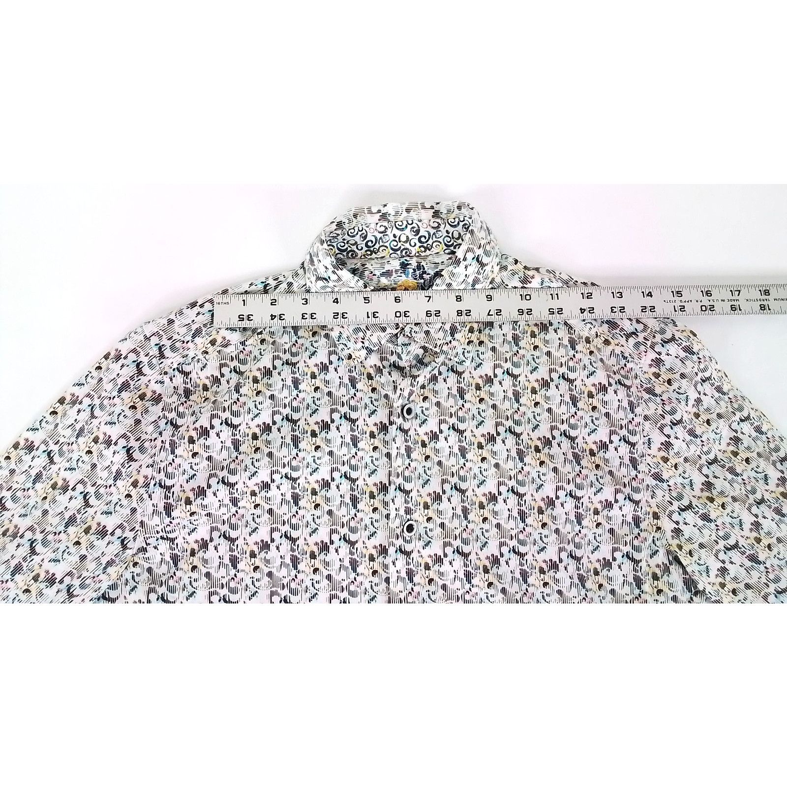 Robert Graham Robert Graham Men's Dress Shirt Size Small Patterned Size US S / EU 44-46 / 1 - 10 Thumbnail