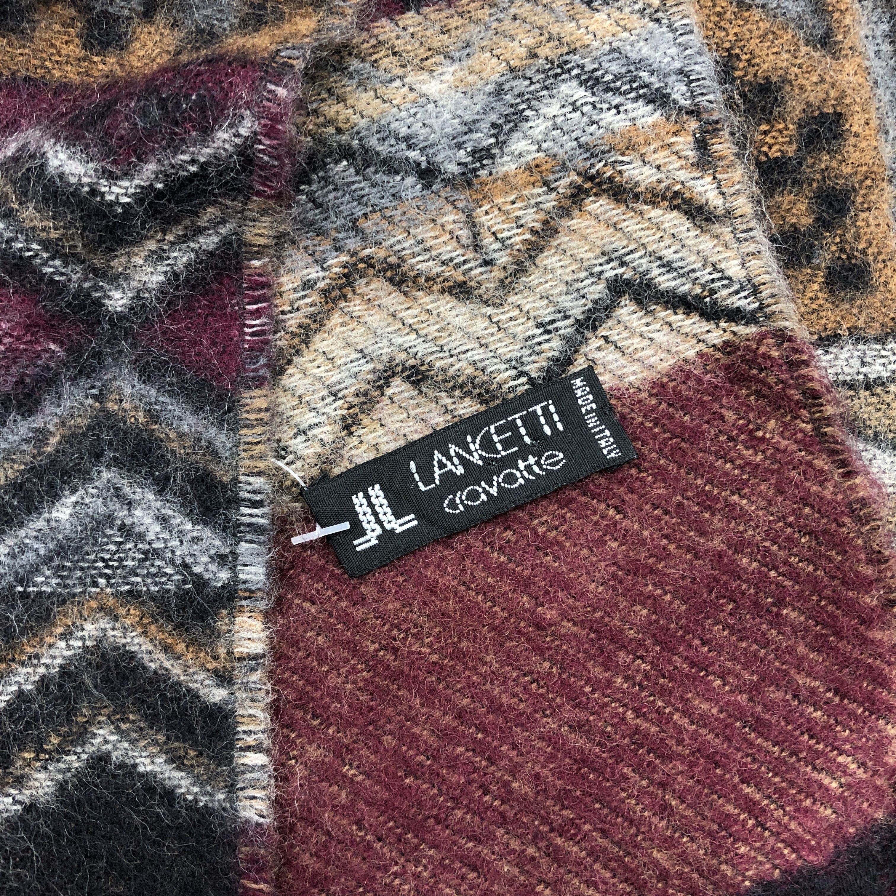 Lui di Lancetti Vintage Lancetti Scarf Muffler Wool Cashmere Scarves Size ONE SIZE - 5 Thumbnail
