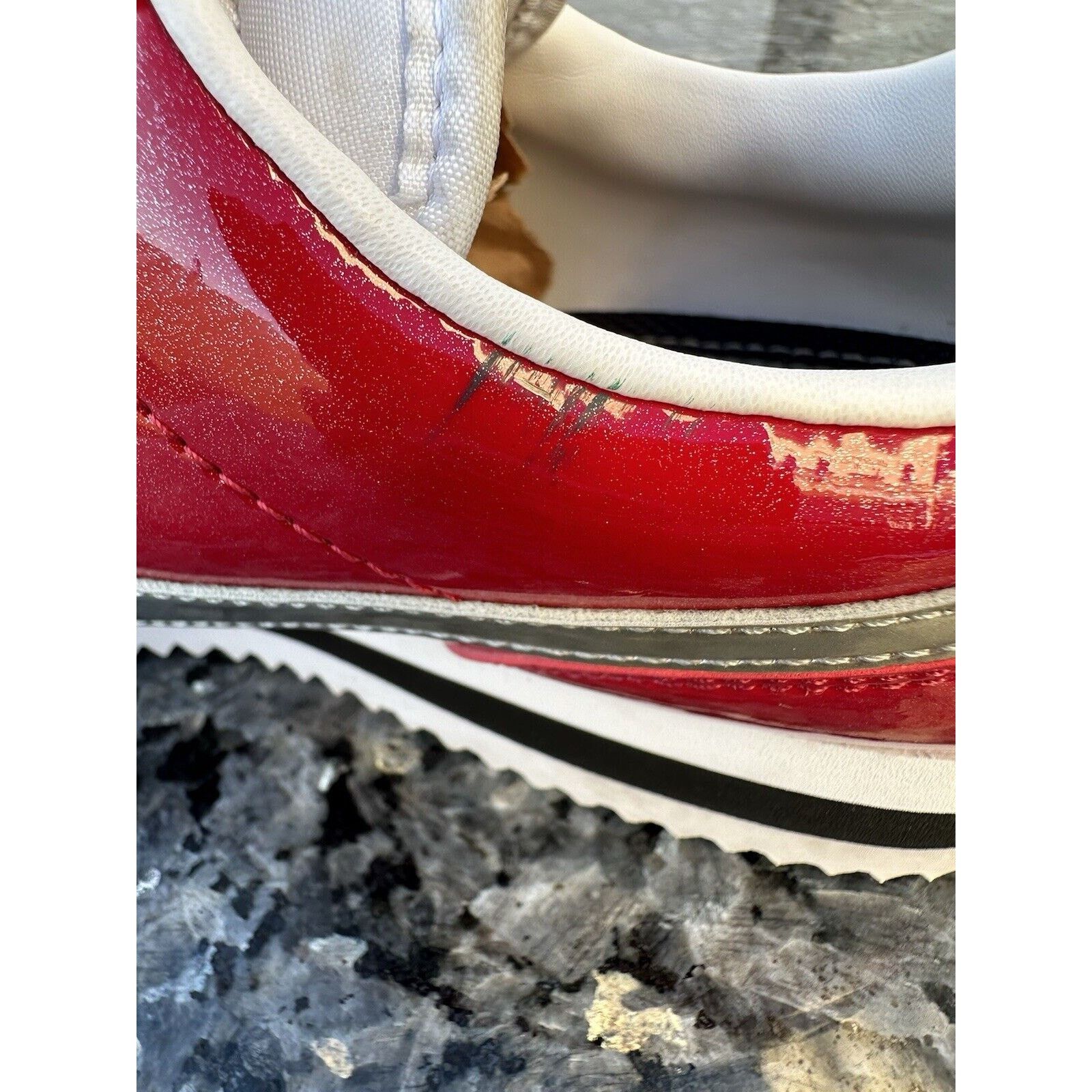 Nike 2016 Nike Cortez Basic Prem Qs Gym Red-White-Metallic Silve Size US 7.5 / EU 40-41 - 6 Thumbnail