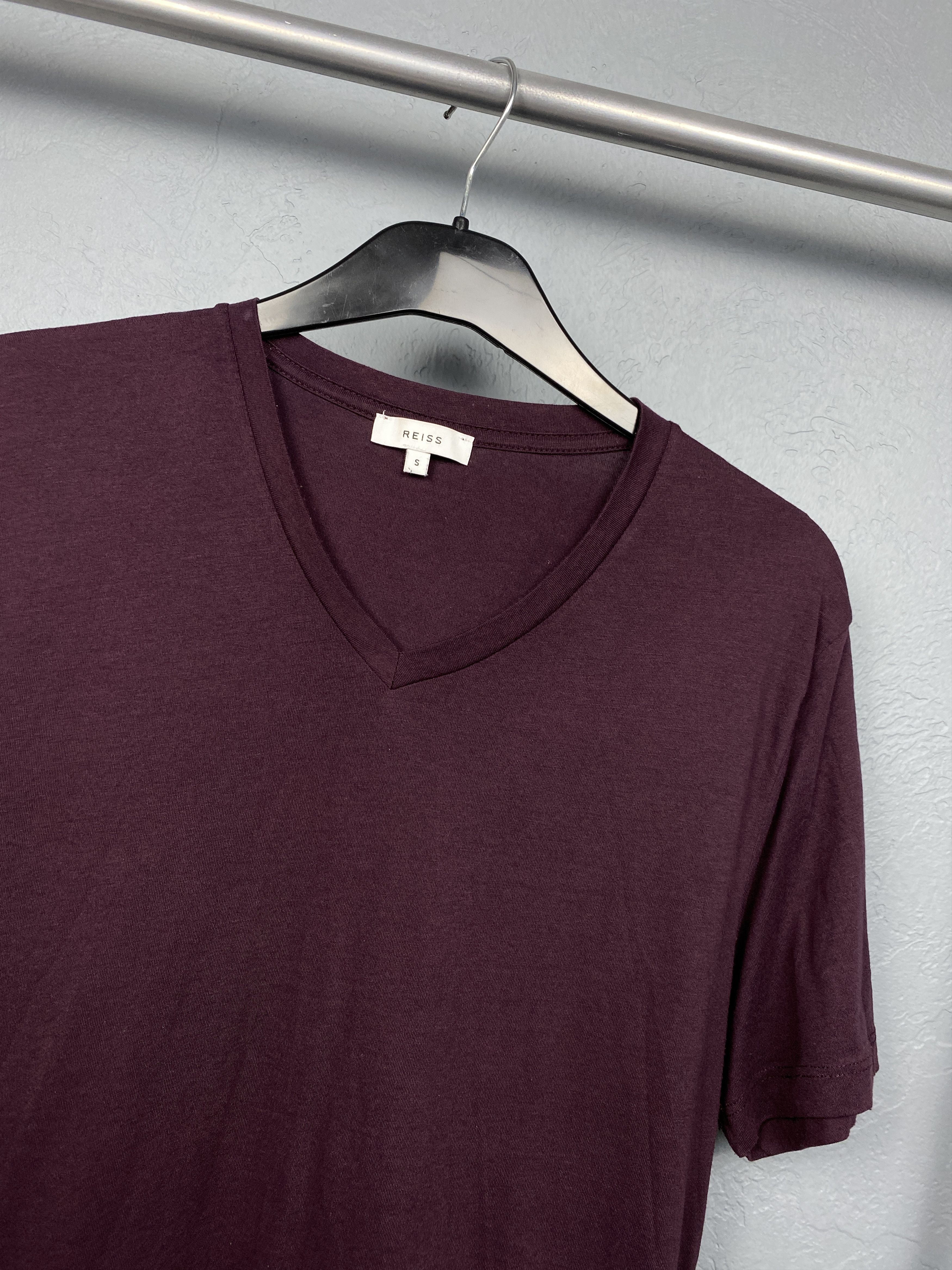 Reiss Reiss Mens V-Neck T-Shirt Size US S / EU 44-46 / 1 - 2 Thumbnail