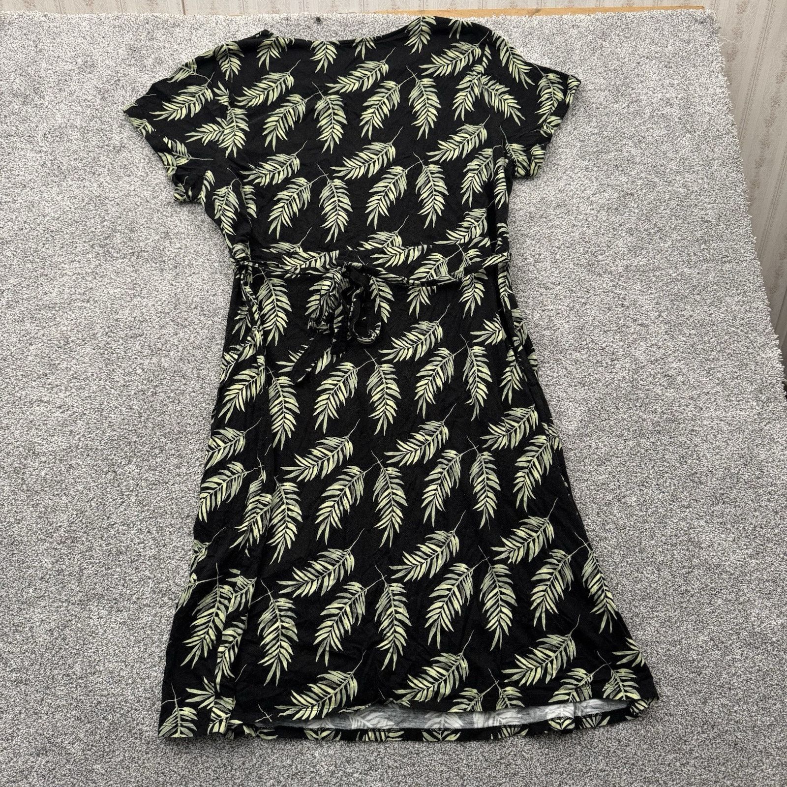 Croft & Barrow Croft & Barrow Dress 2X Plus Boho Tropical Leaf Print Casual Size XXL / US 16-18 / IT 52-54 - 7 Thumbnail