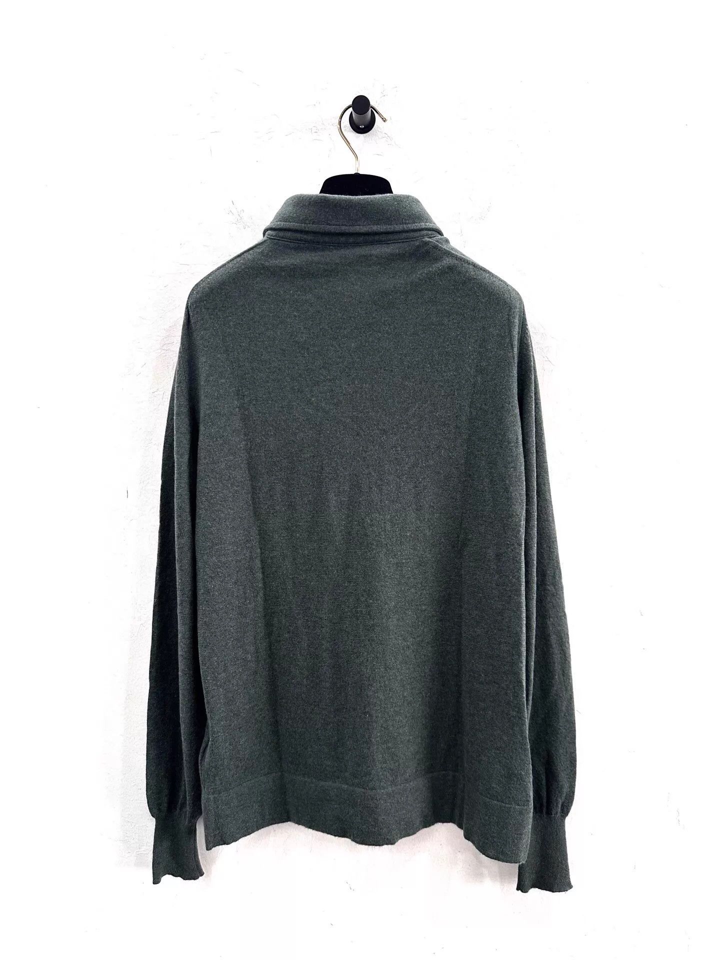 Loro Piana Loro Piana Green Cashmere Long Sleeve Polo Knit 46 New Size US S / EU 44-46 / 1 - 2 Thumbnail