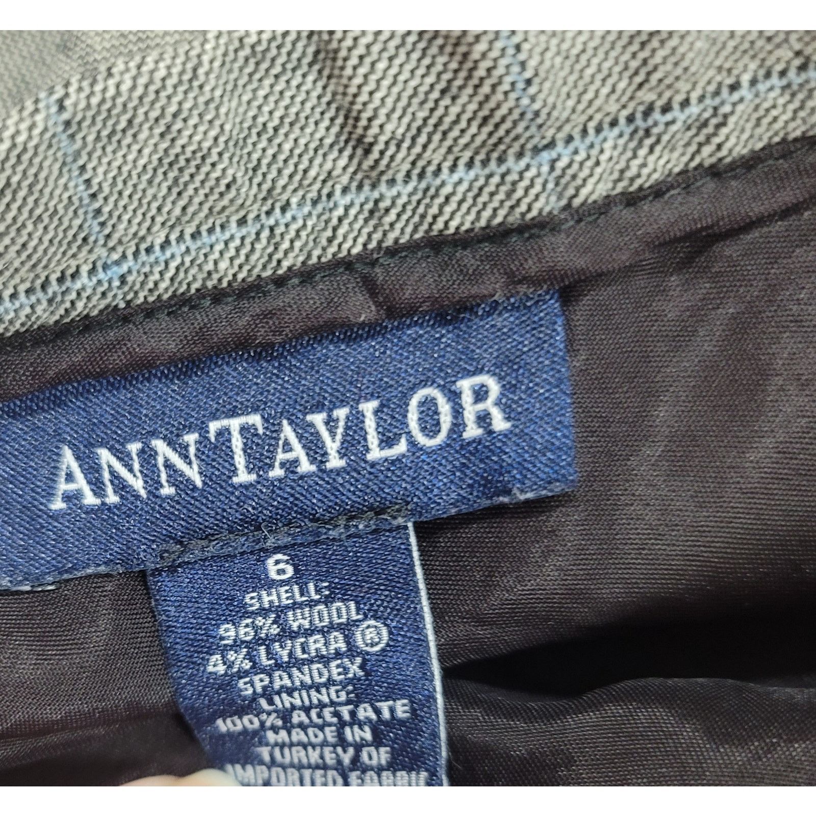 Ann Taylor Ann Taylor Gray A Line Women's Skirt 6 Wool Lined Flowy Size 28" / US 6 / IT 42 - 4 Thumbnail