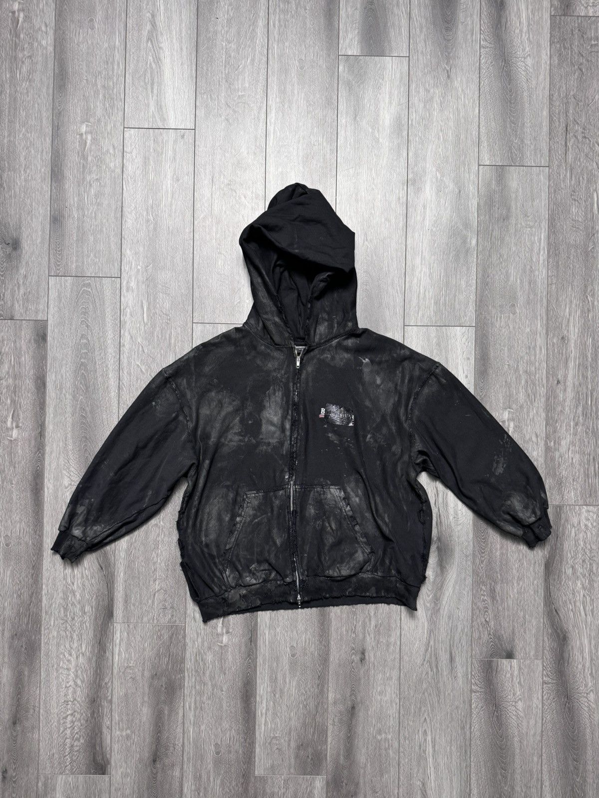 Balenciaga FW22 Balenciaga Gaffer Tape Hoodie (XXL) Size US XXL / EU 58 / 5 - 1 Thumbnail