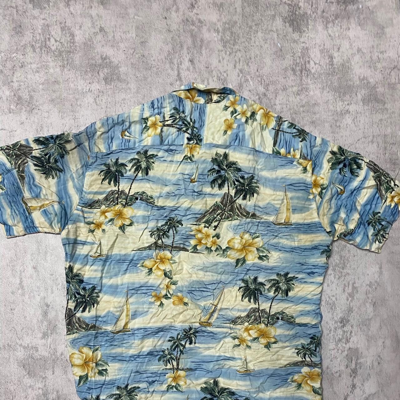 Other Corsini Hawaiian shirt with palm trees and floral pattern Size US XL / EU 56 / 4 - 5 Thumbnail