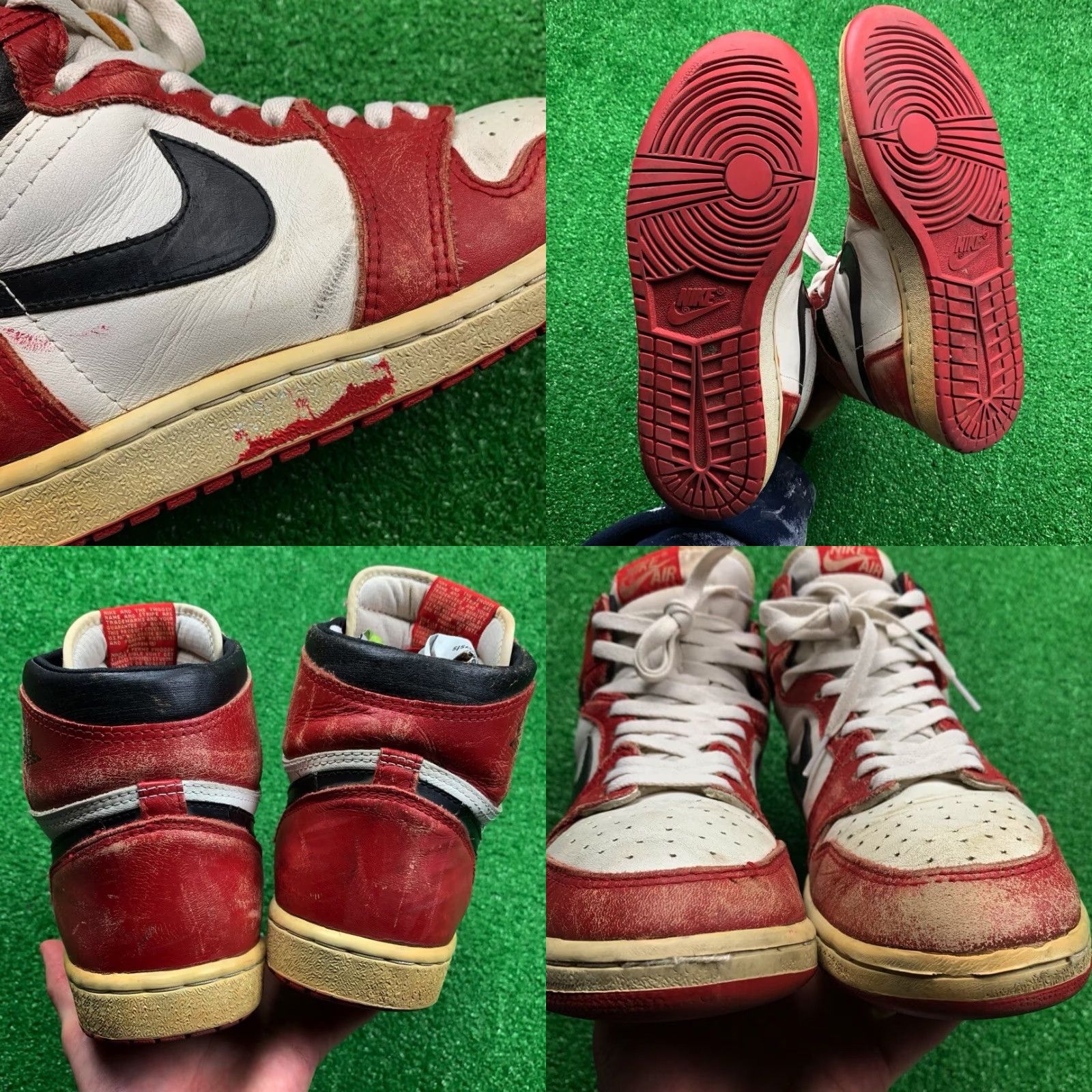 Nike VINTAGE Nike Air Jordan 1 Nike OG 1985 Chicago Red White Black Rare 85 9 Bred Royal Basketball Sneakers Mens Shoes Size US 9 / EU 42 - 8 Thumbnail