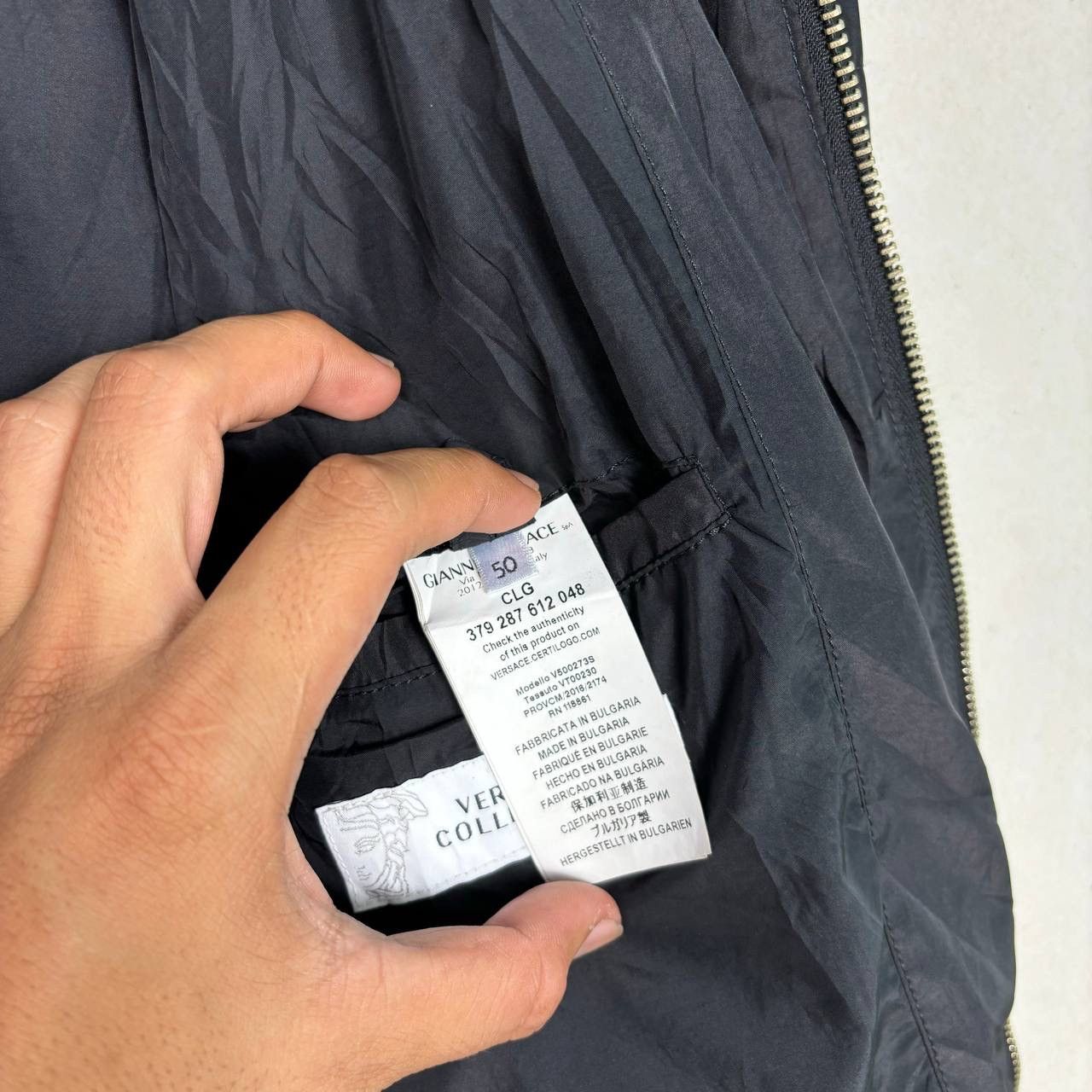 Versace Gianni Versace Black Single Rider Bomber Jacket Size US M / EU 48-50 / 2 - 13 Thumbnail