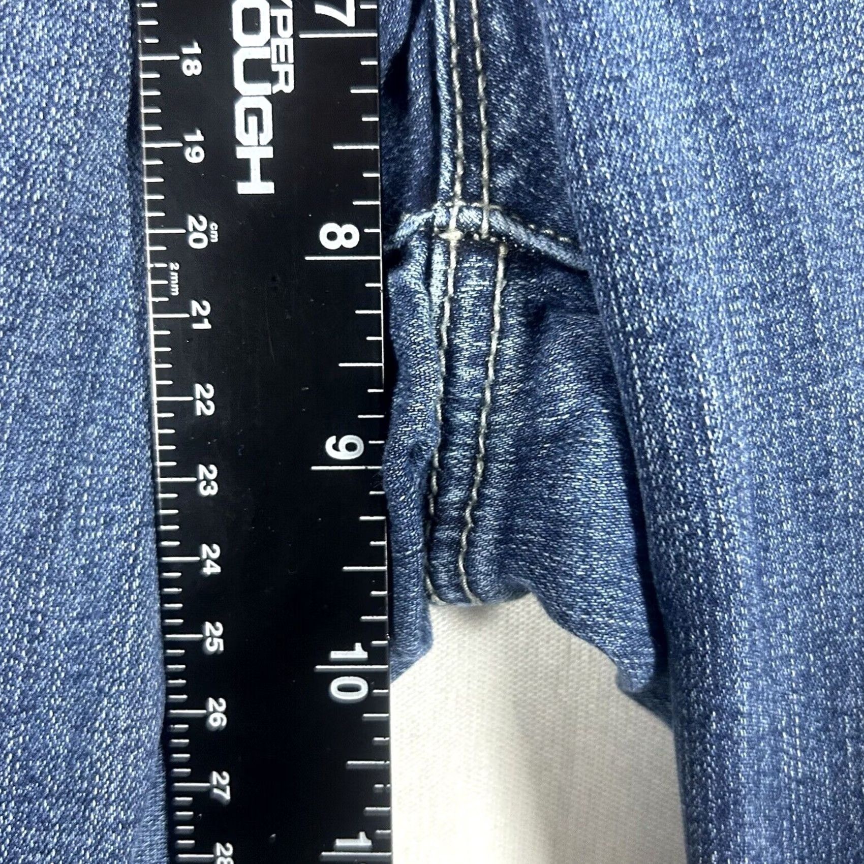 Vintage Maurices Womens Jeans Skinny Denim Low Rise Stretch Medium Wash Blue S Regular Rise Pocketed Women's Jeans Size 28" / US 6 / IT 42 - 5 Thumbnail