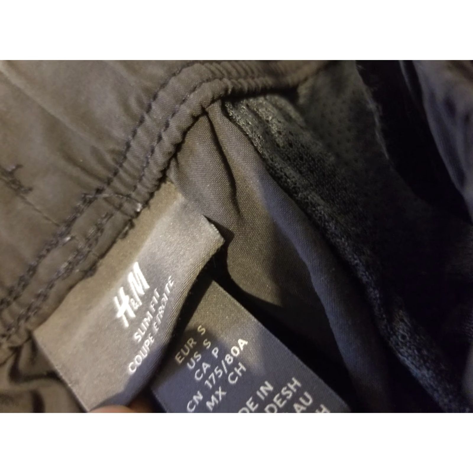 H&M Mens H&M Cargo Pants S Small Gray Cotton Jogger Pants Regular Waist Drawstring Activewear Mens Size US 29 - 5 Thumbnail