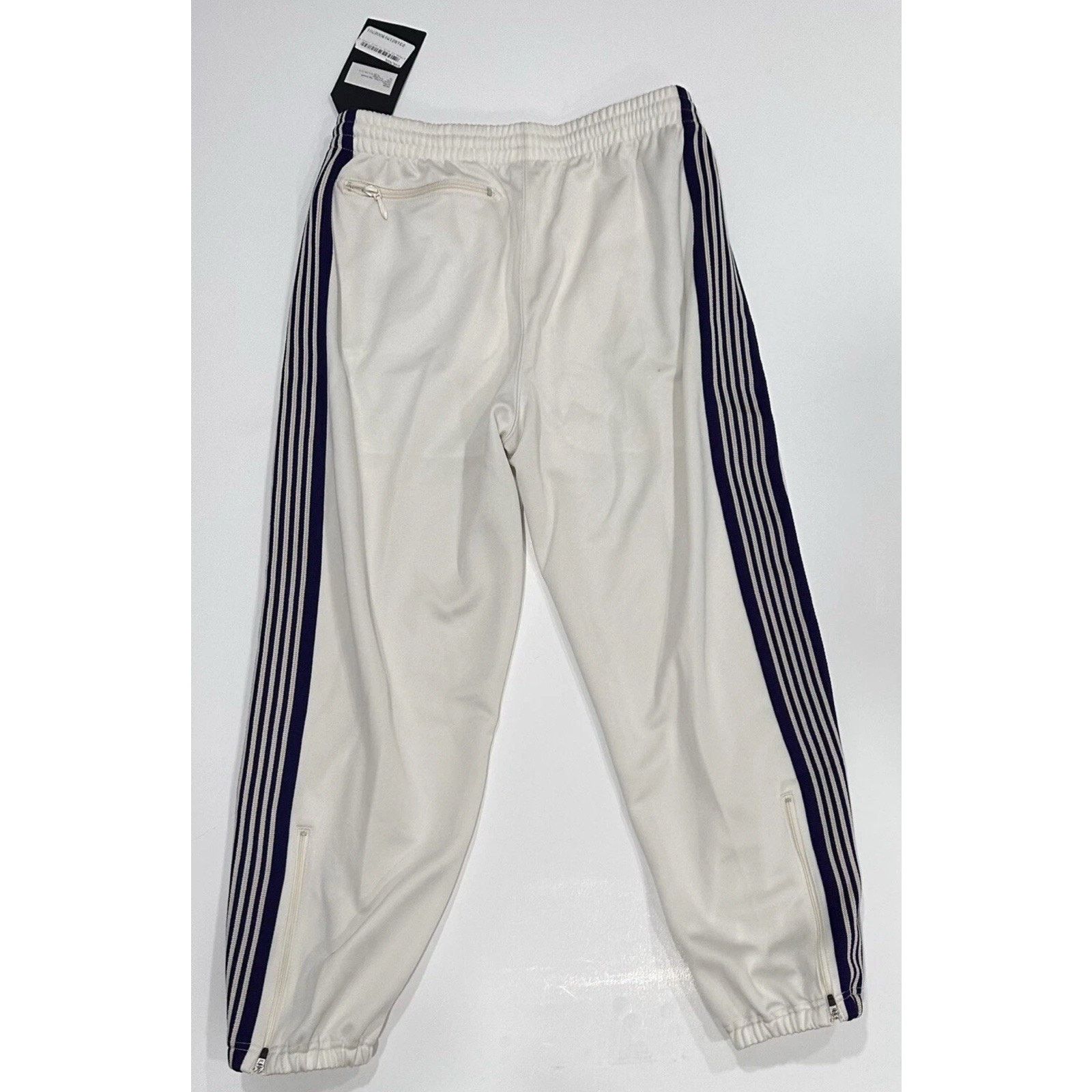 Needles Needles Zipped Track Pant - Poly Smooth A-Ice White Small Size US 32 / EU 48 - 2 Thumbnail