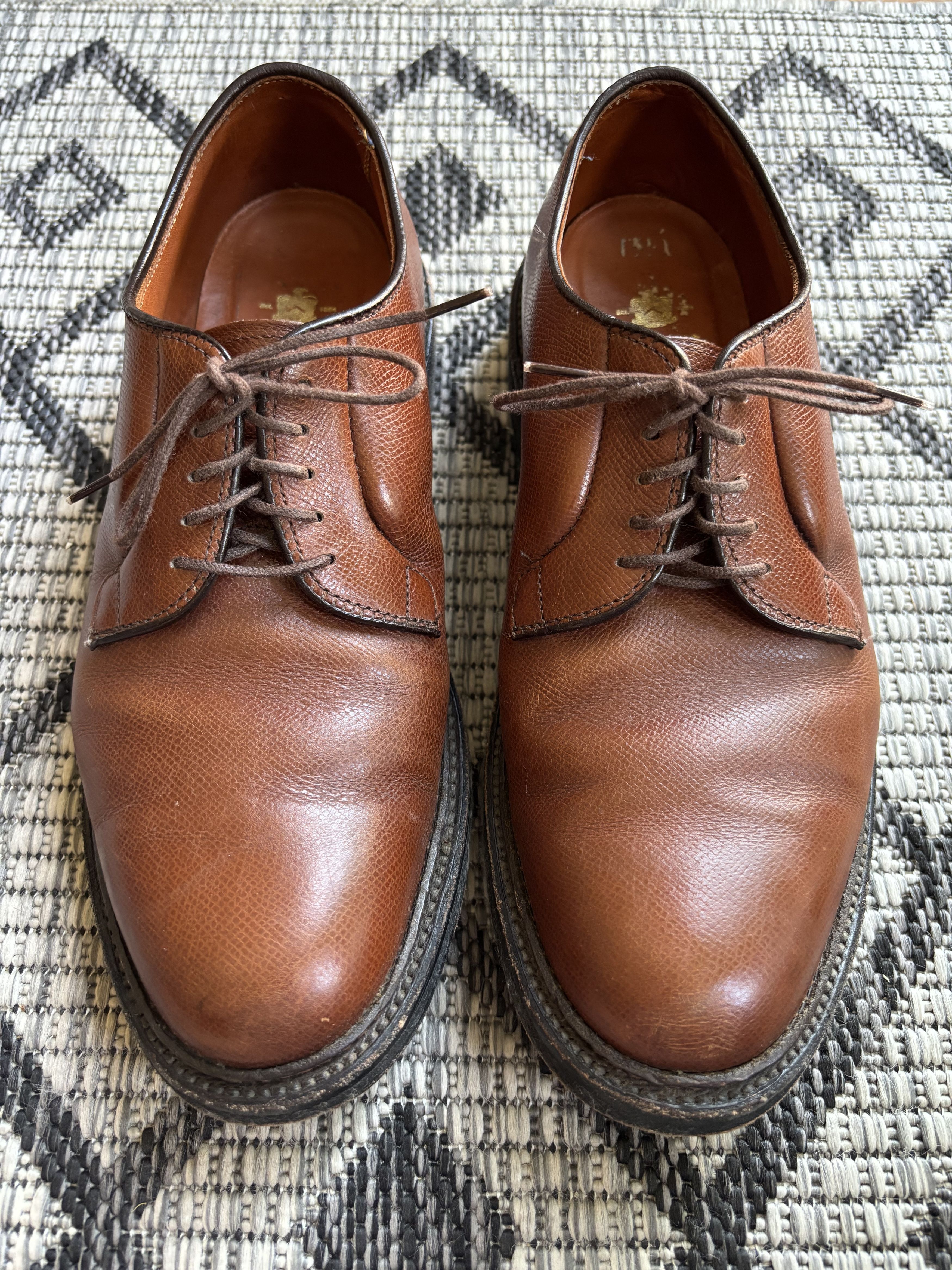 Alden Plain Toe Blucher Brown Aniline Size US 8 / EU 41 - 1 Thumbnail