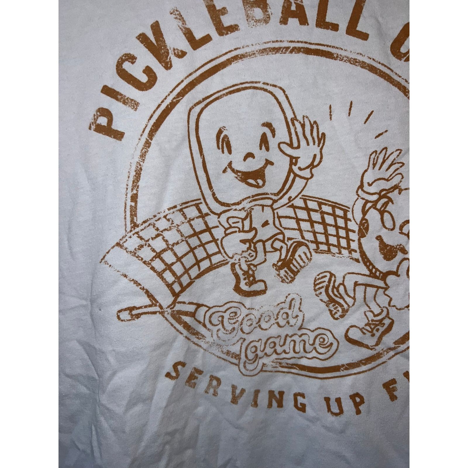 Vintage Pickleball Shirt Camp Serving Up Fun Ringer Tee Graphic L Size US L / EU 52-54 / 3 - 3 Thumbnail