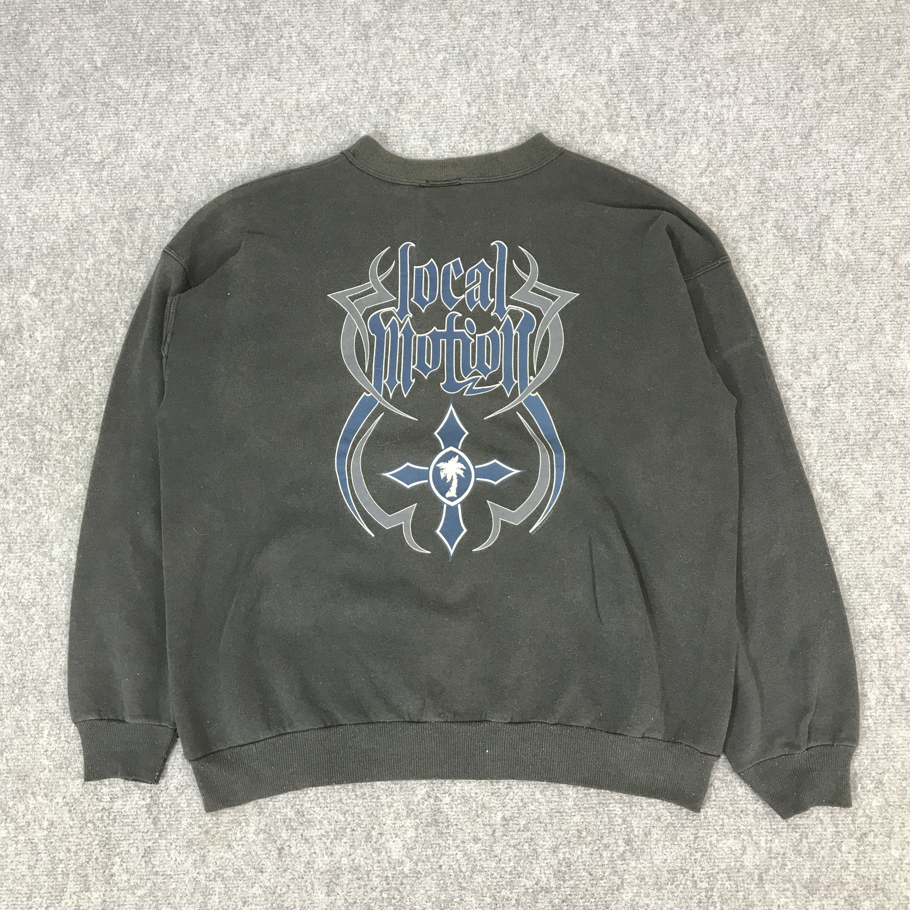 Vintage Locol Motion Gothic Black faded Style sweatshirts Size US L / EU 52-54 / 3 - 1 Thumbnail