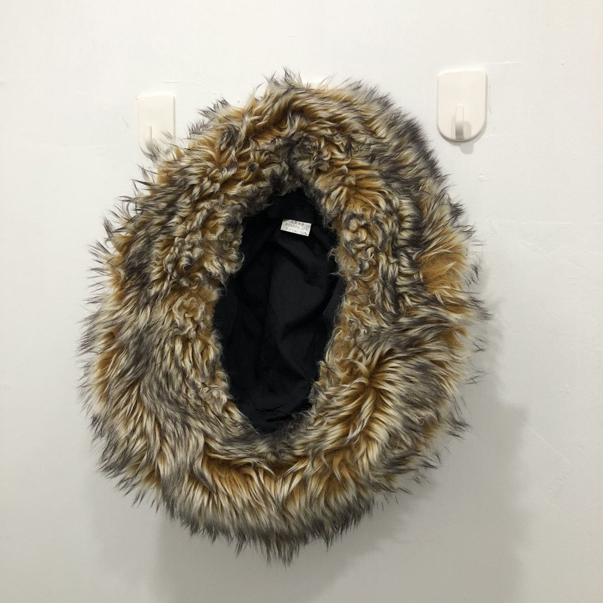 Vintage Japanese Asian Hat Fur Fuzzy Flannel Winter Wind Cold Style Size ONE SIZE - 10 Thumbnail