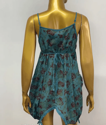 Other Womens Asymmetric Floral Sundress Mini Dress sz S Size S / US 4 / IT 40 - 2 Thumbnail