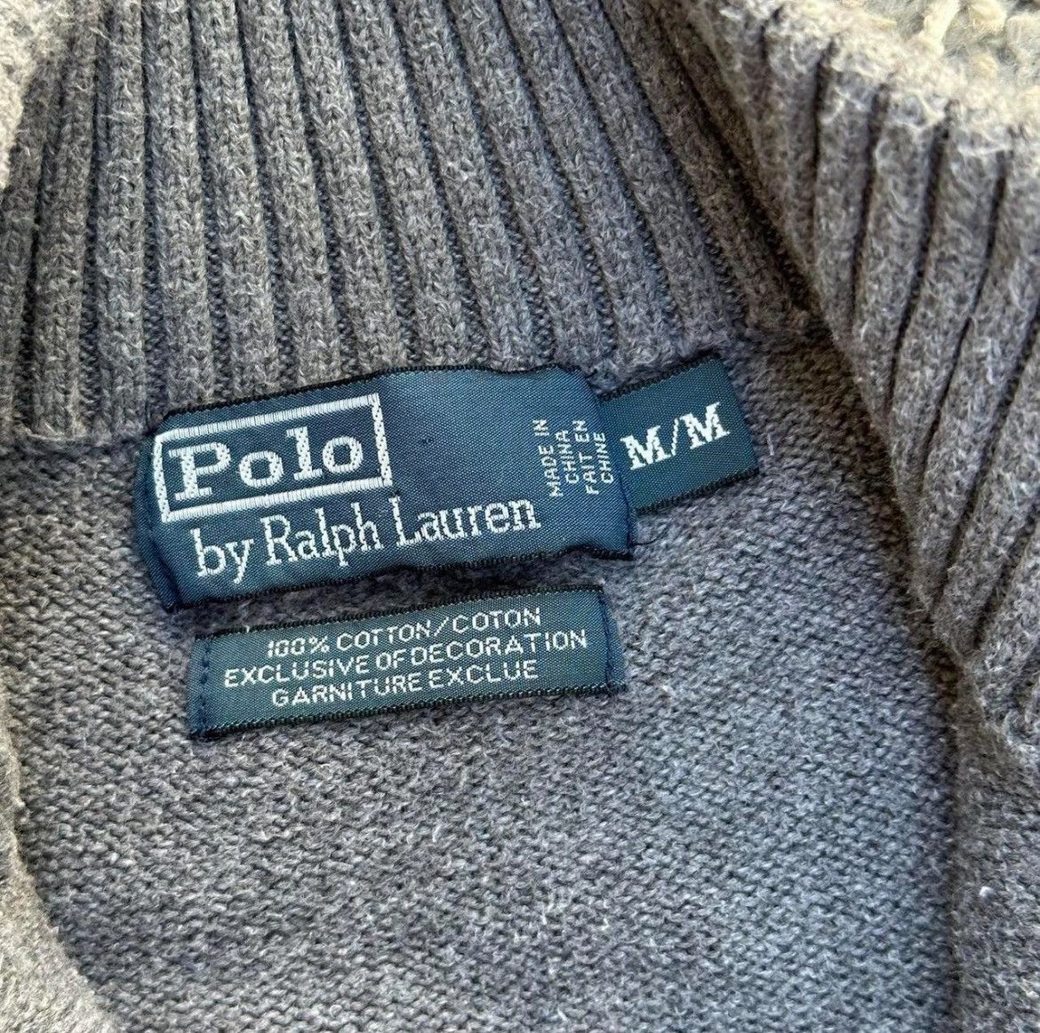 Polo Ralph Lauren Vintage 90s Polo Ralph Lauren 1/4 Zip Knit Pullover Size US M / EU 48-50 / 2 - 6 Thumbnail