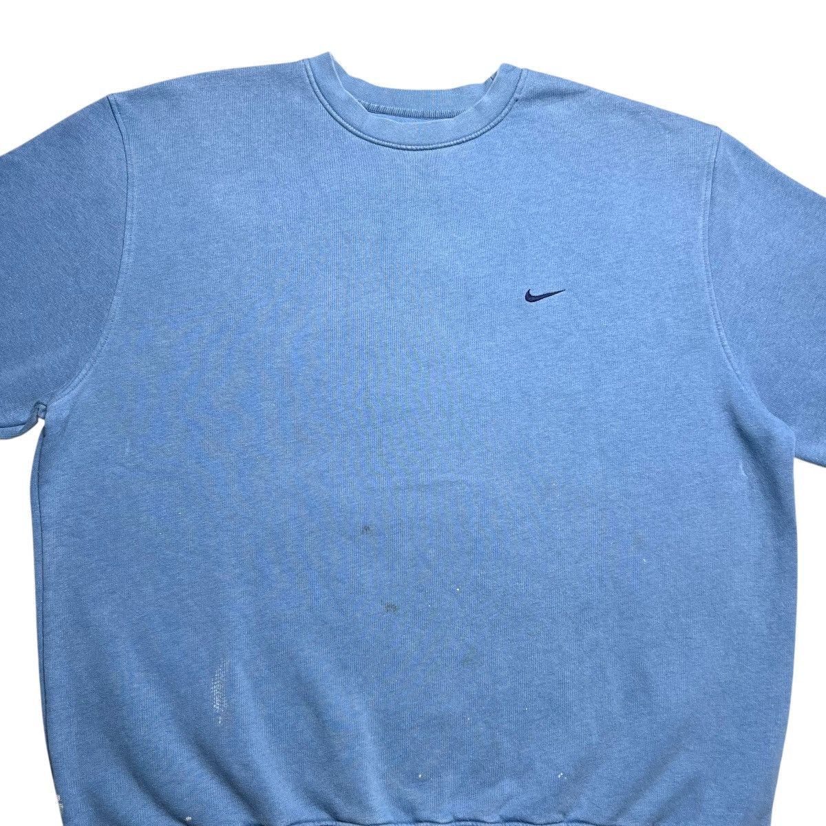 Nike Vtg 2000s Nike Swoosh Blue Pullover Embroidered Sweatshirt Size US XL / EU 56 / 4 - 4 Thumbnail