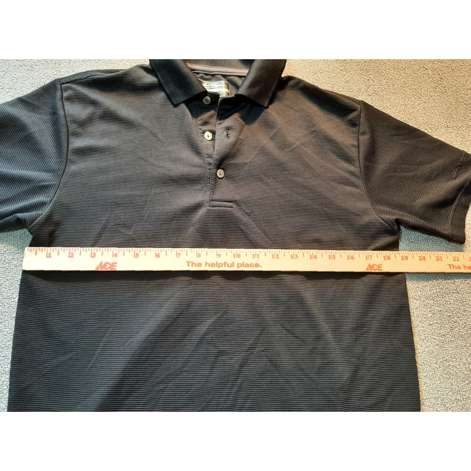 Hogan Ben Hogan Performance Shirt Mens Small S Black Collar Size US S / EU 44-46 / 1 - 3 Thumbnail