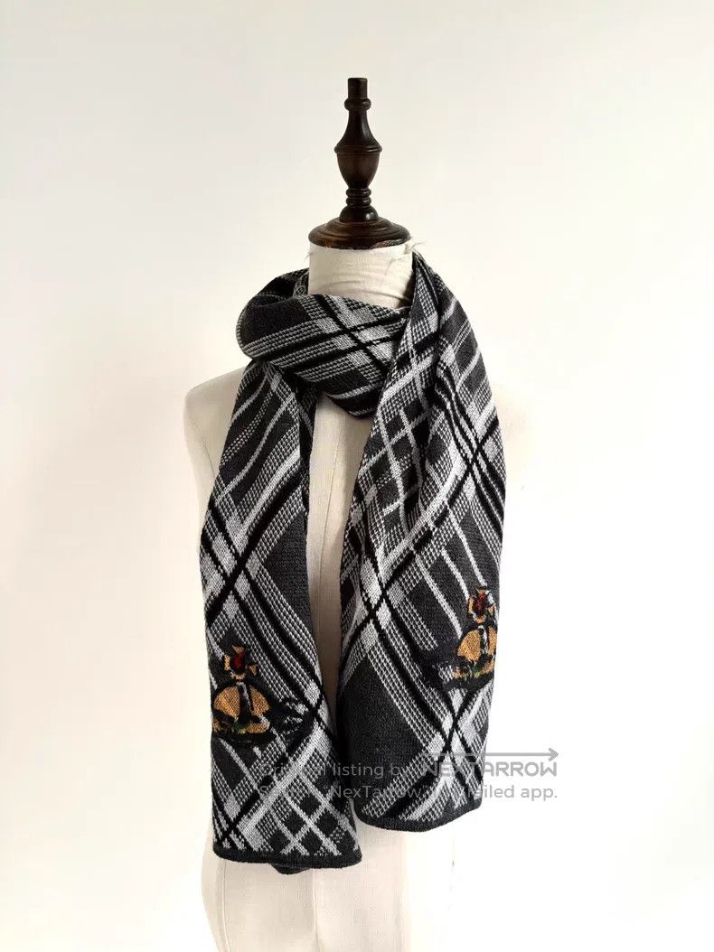 Vivienne Westwood Vivienne Westwood Vintage black and gray striped diamond S Size ONE SIZE - 3 Thumbnail