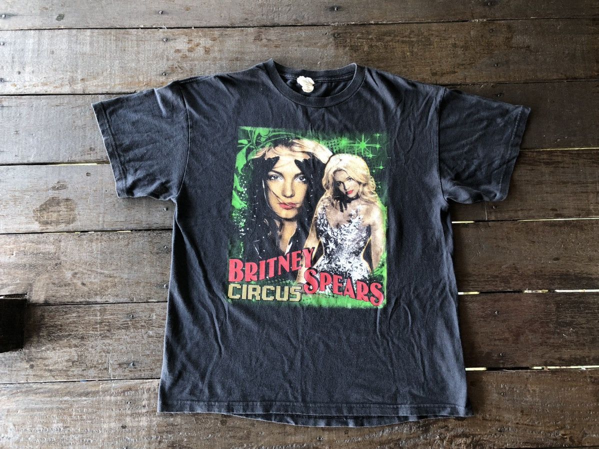 Rap Tees Vintage Britney Spears Circus 09 Tour Shirt Tee Size US L / EU 52-54 / 3 - 1 Thumbnail