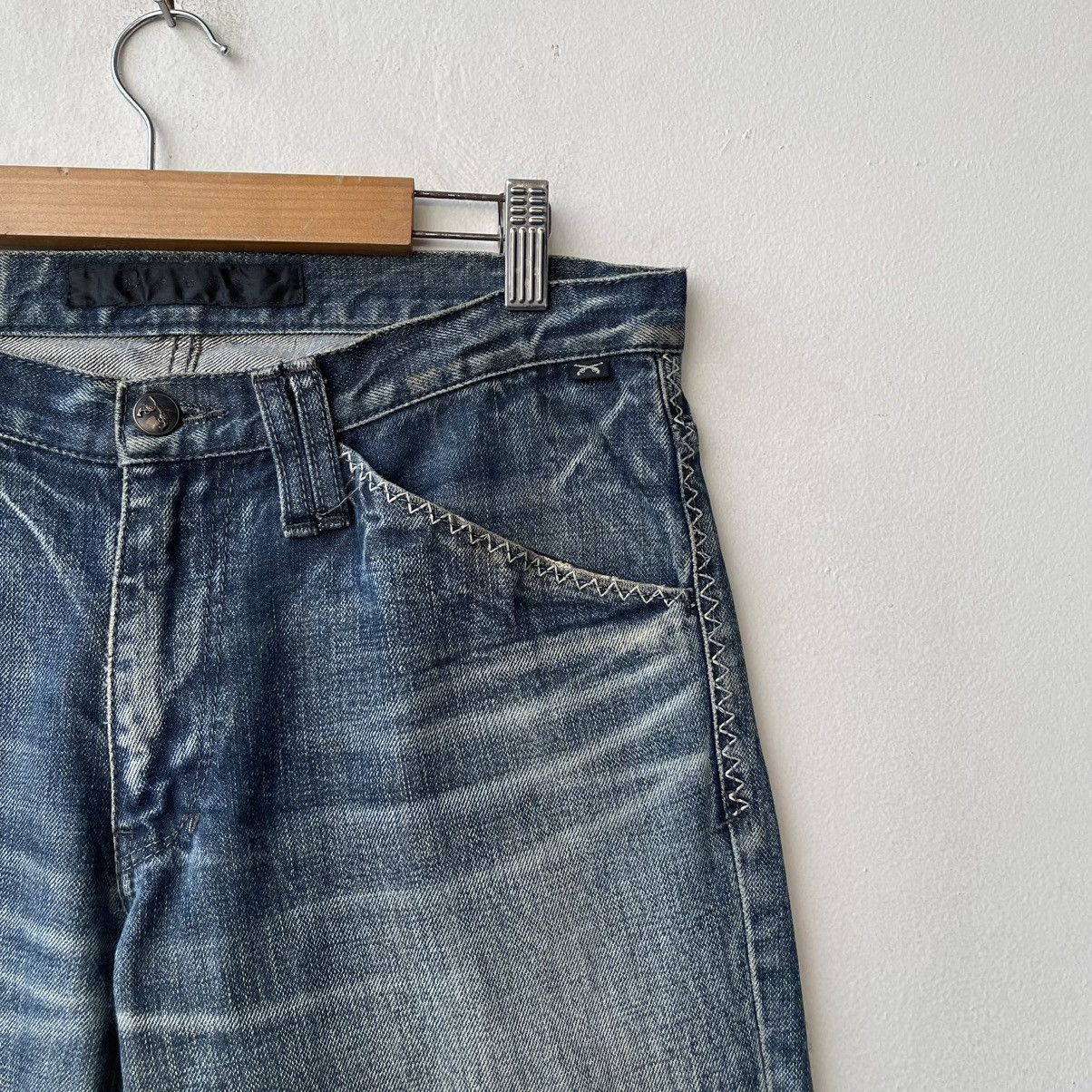 roarguns Flared Roar Guns Swarovski Crystal Pistols Thrashed Denim Size US 32 / EU 48 - 7 Thumbnail