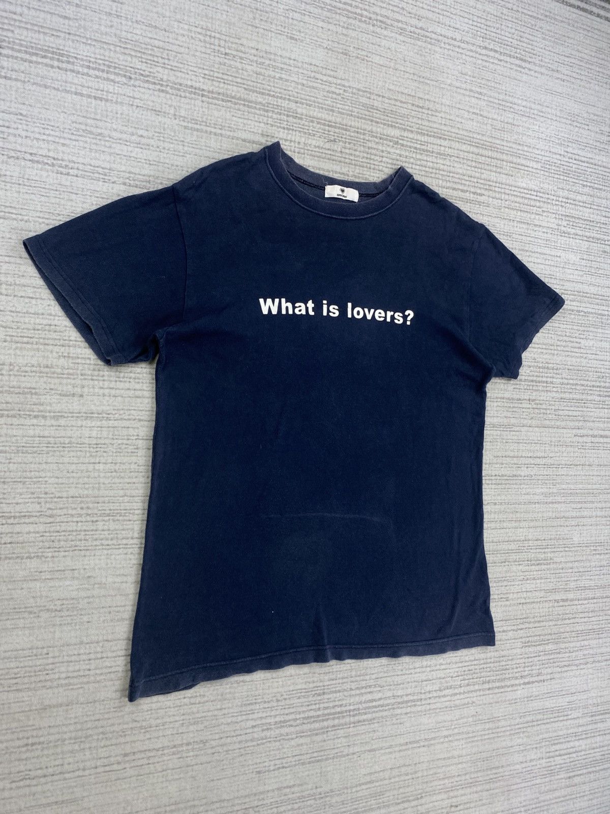 Super Lovers Vintage Super Lover “What is Lovers” Shortsleeve T-shirt Size US M / EU 48-50 / 2 - 3 Thumbnail