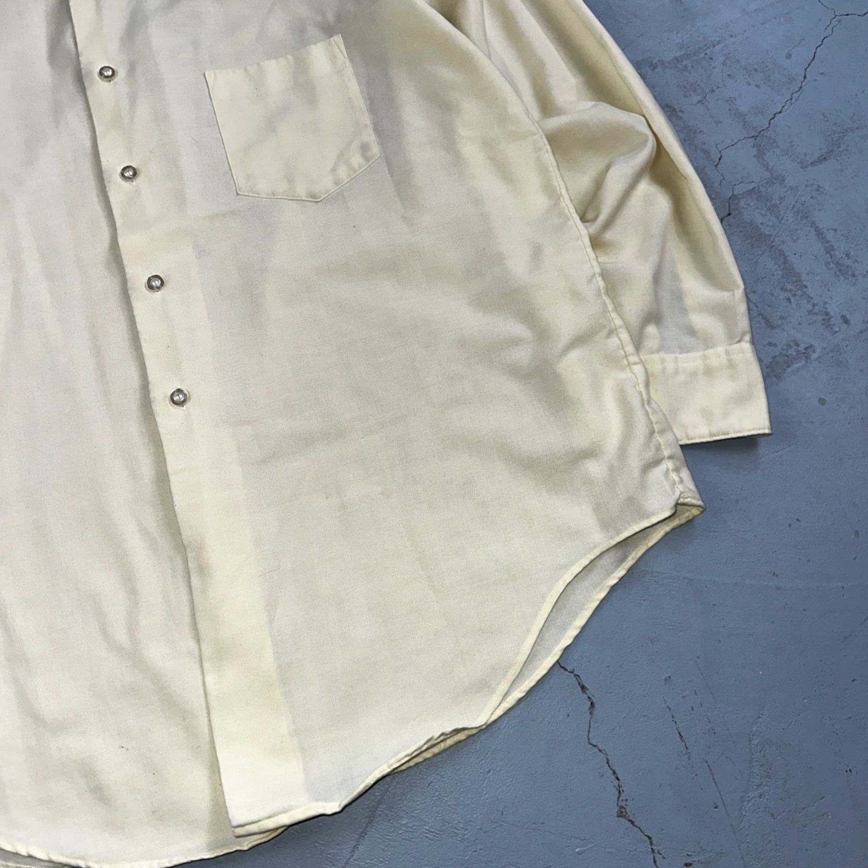 Penn VINTAGE TownCraft Shirt Men L Yellow White Stripe 60s 1960s USA Casual Button-Up Size US L / EU 52-54 / 3 - 3 Thumbnail