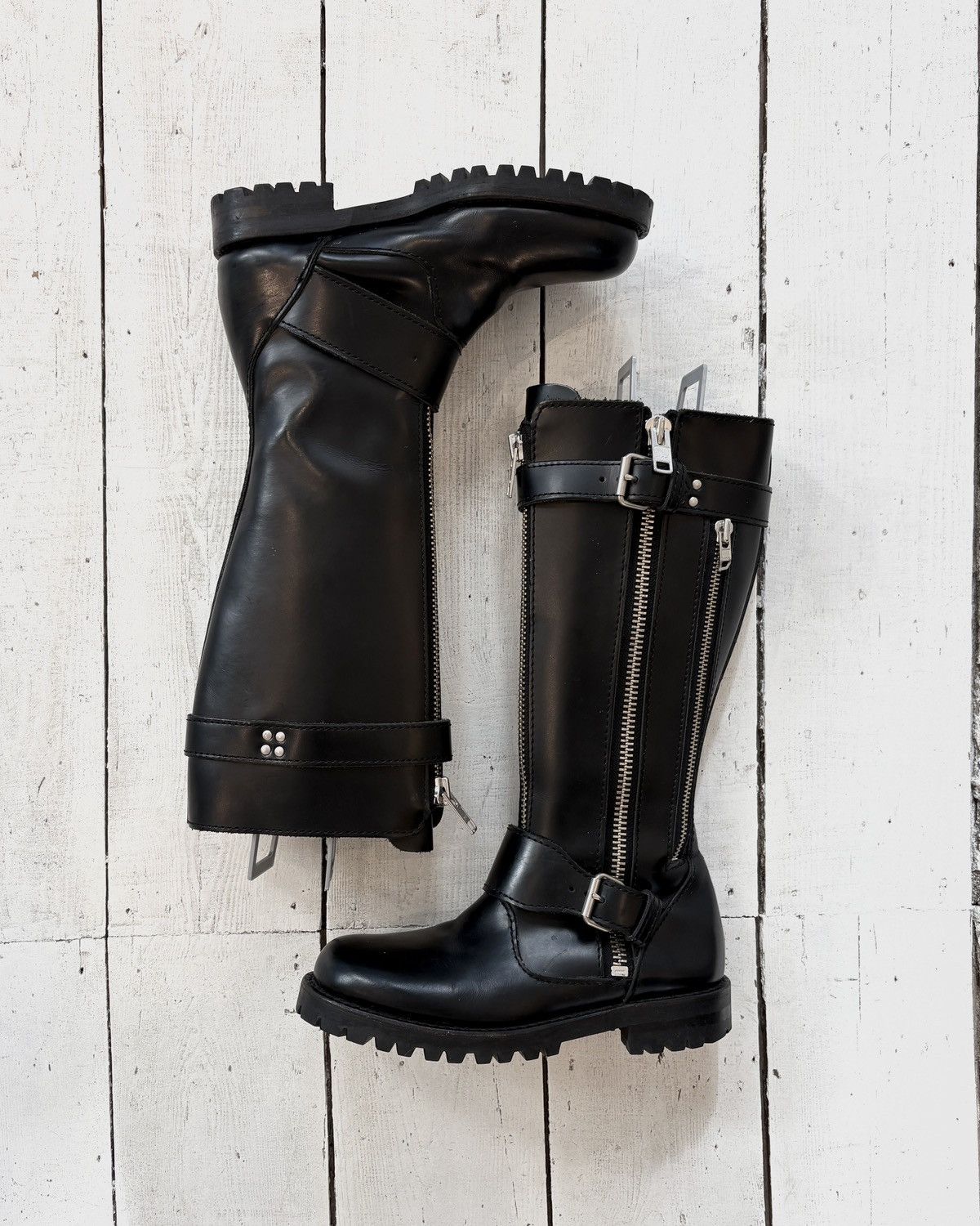 Junya Watanabe Junya Watanabe FW2007 Moto High Boots Size US 6 / IT 36 - 1 Thumbnail