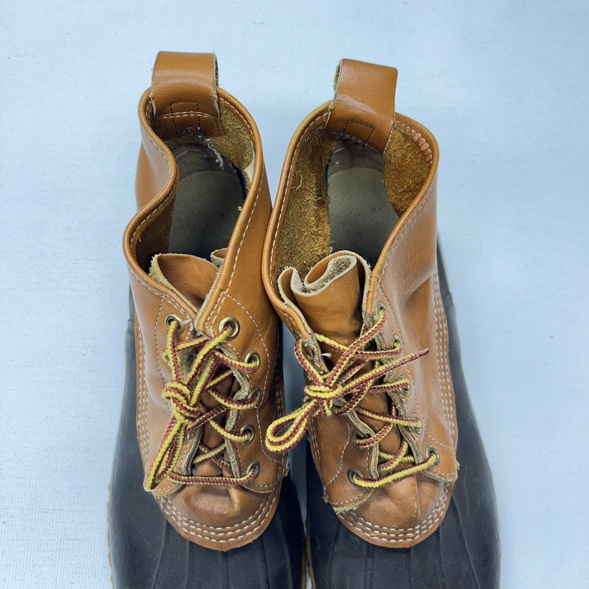 L.L. Bean × Vintage VTG LL Bean Duck Boots Brown Mid Lace Maine Hunting Outdoor Size US 13 / EU 46 - 4 Thumbnail