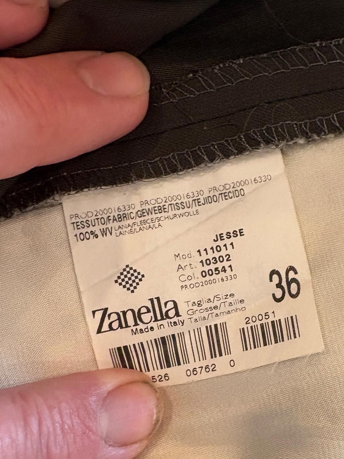 Zanella Zanella "Jesse" Trousers 36 Brown Wool Pleated Made in Italy Size US 36 / EU 52 - 8 Thumbnail